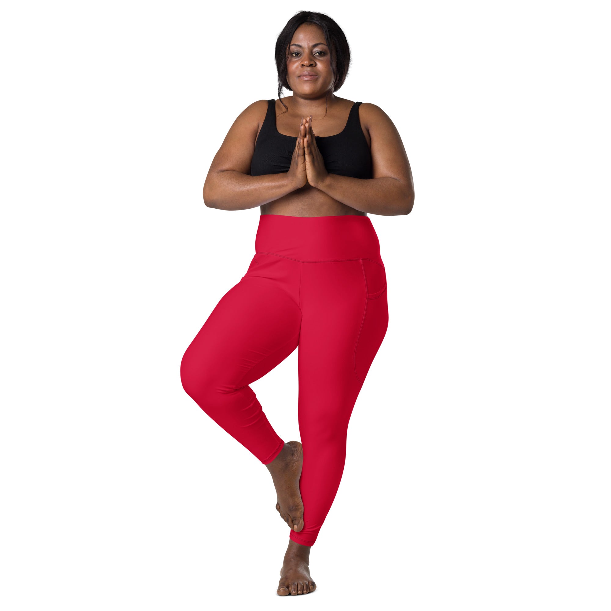 Crimson Leggings with Pockets | Size Inclusive